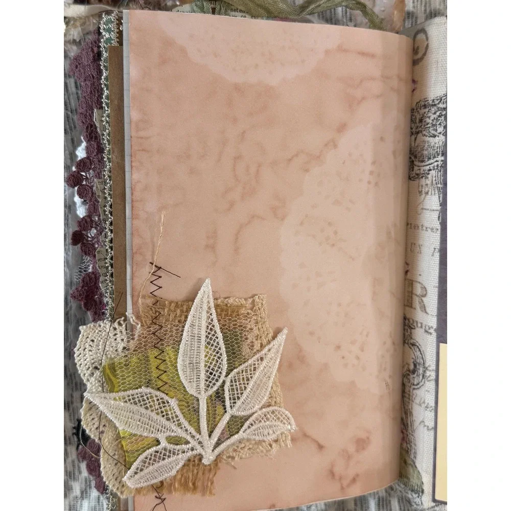 Vintage Cabinet Card Front & Applique Junk Journal